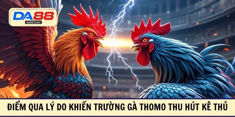 Điểm qua lý do khiến trường gà Thomo thu hút kê thủ